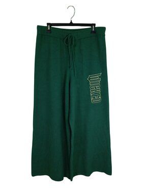 Wicked Green Wide-Leg Sweatpants By Paul Tazewell Size Large